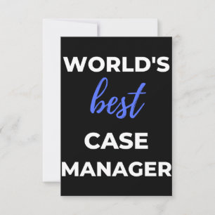 Beste Hoesje Manager ter wereld Bedankkaart