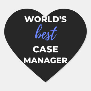 Beste Hoesje Manager ter wereld Hart Sticker