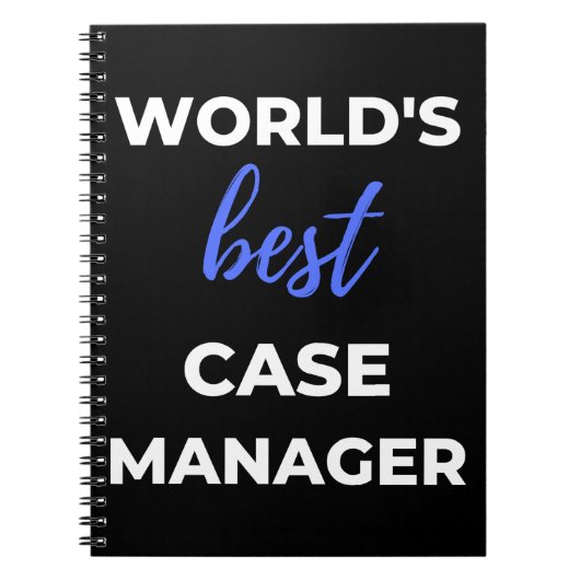Beste Hoesje Manager ter wereld Notitieboek (Voorkant)