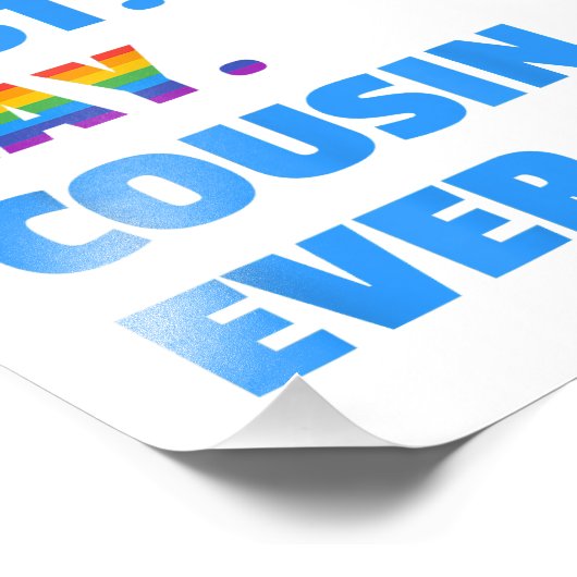 Beste homoseksuele neef ooit beste homoseksuele ne foto afdruk (Hoek)