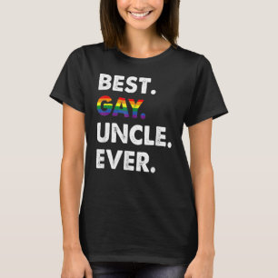 beste homoseksuele oom ooit lgbtq pride maand fami t-shirt