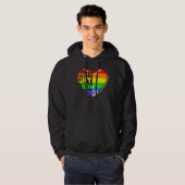 Beste homoseksuele zoon ooit regenboog hart vlag t hoodie (Voorkant volledig)