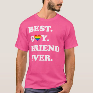 Beste homovriend ooit T-shirt LGBTQ Gay Pride retr