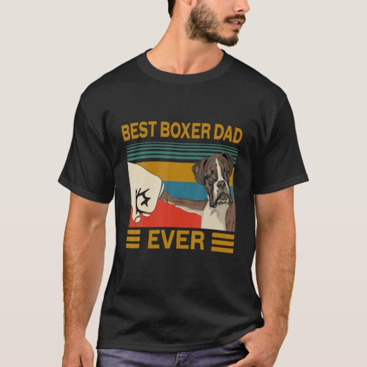  beste hond boxer pap ooit - geschikt voor cadeau t-shirt (Voorkant)