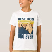 beste hond bro ooit - hondenliefhebber t-shirt (Voorkant)