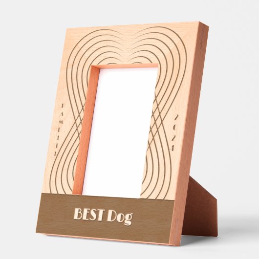 Beste Hond bruiloft Gegraveerde Lijstjes (Links)