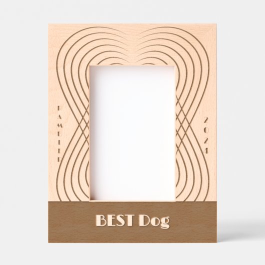 Beste Hond bruiloft Gegraveerde Lijstjes (Voorkant)