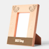 Beste Hond bruiloft Gegraveerde Lijstjes (Links)
