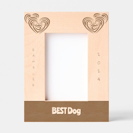 Beste Hond bruiloft Gegraveerde Lijstjes (Voorkant)