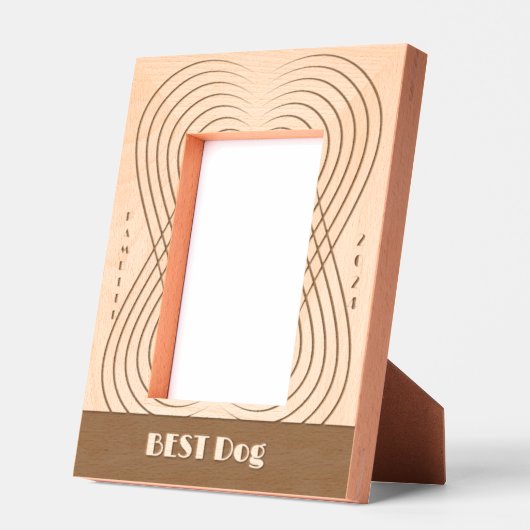 Beste Hond bruiloft Gegraveerde Lijstjes (Links)