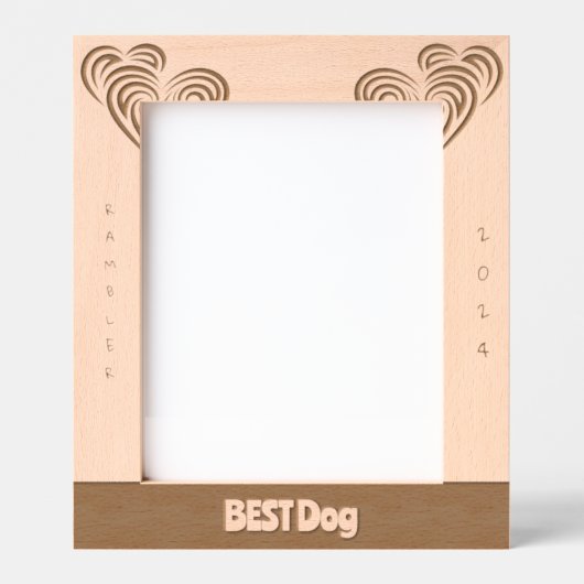 Beste Hond bruiloft Gegraveerde Lijstjes (Voorkant)