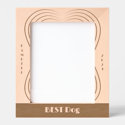 Beste Hond bruiloft Gegraveerde Lijstjes (Voorkant)