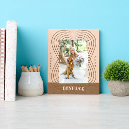 Beste Hond bruiloft Gegraveerde Lijstjes