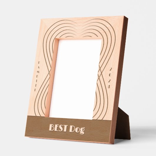 Beste Hond bruiloft Gegraveerde Lijstjes (Links)