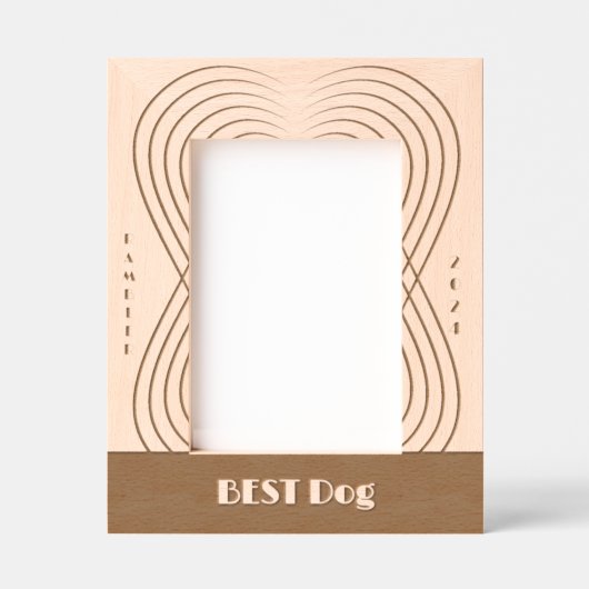 Beste Hond bruiloft Gegraveerde Lijstjes (Voorkant)