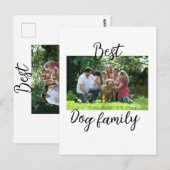 Beste hond familie moeder vader huisdier vriend va briefkaart (Voorkant / Achterkant)