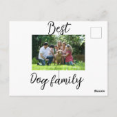 Beste hond familie moeder vader huisdier vriend va briefkaart (Achterkant)