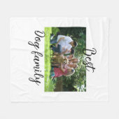 Beste hond familie moeder vader huisdier vriend va fleece deken (Voorkant (Horizontaal))