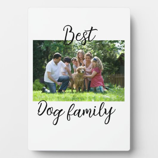 Beste hond familie moeder vader huisdier vriend va fotoplaat (voorkant)