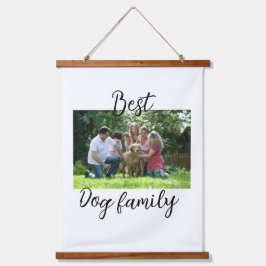 Beste hond familie moeder vader huisdier vriend va hangend wandkleed