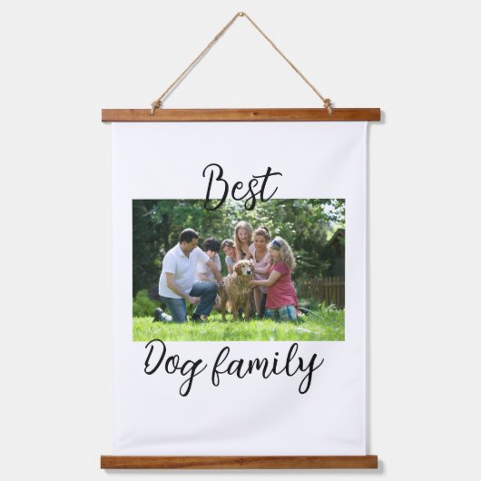 Beste hond familie moeder vader huisdier vriend va hangend wandkleed (Voorkant)