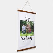 Beste hond familie moeder vader huisdier vriend va hangend wandkleed (Gebogen)