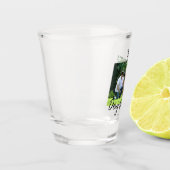 Beste hond familie moeder vader huisdier vriend va shot glas (Links)