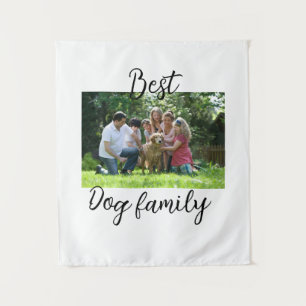 Beste hond familie moeder vader huisdier vriend va wandkleed