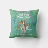  beste hond - Floral Podenco Kussen (Achterkant)