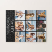 Beste Hond Fotocollage gepersonaliseerd Legpuzzel (Horizontaal)