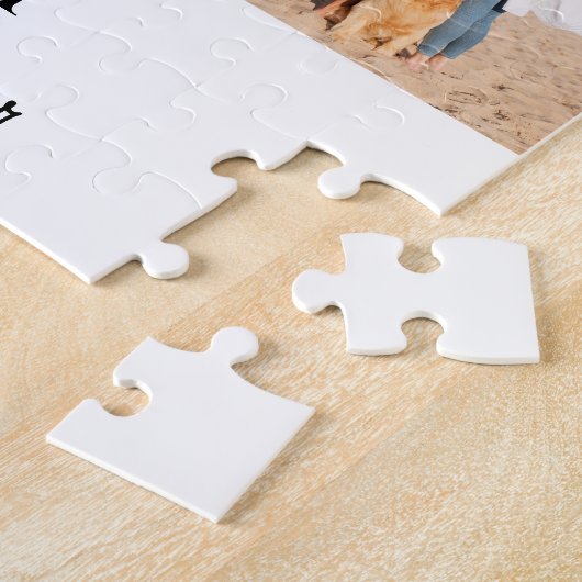 Beste Hond Fotocollage gepersonaliseerd Legpuzzel (Zijkant)