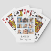 Beste Hond Fotocollage gepersonaliseerd Pokerkaarten (Achterkant)