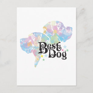 Beste Hond Great Dane Pastel Watercolor Hond Liefh Briefkaart