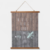 Beste Hond Groomer Ooit Hout Topped Wandtapijt Hangend Wandkleed (Voorkant)