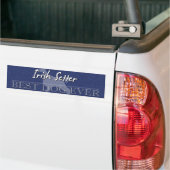 Beste Hond Ierse Setter Bumpersticker (Op Truck)