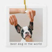 Beste hond in de wereld | Dog Photo Keramisch Ornament (Voorkant)