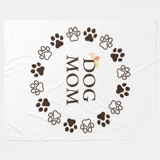 Beste Hond Mam 60x80 Fleece Deken (Voorkant (Horizontaal))