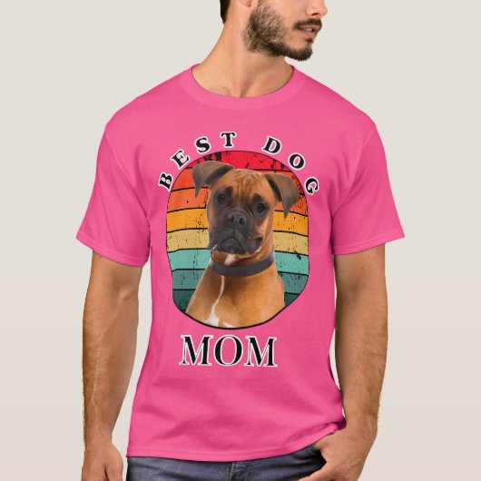 Beste Hond Mam Boxer T-shirt (Voorkant)