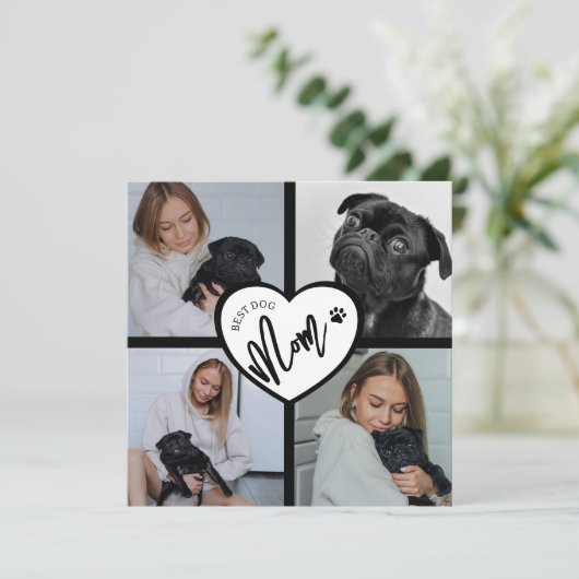 Beste Hond Mam | Fotocollage (Staand voorkant)