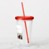 Beste Hond Mam: Gepersonaliseerde Hond Foto Moeder Acryl Drinkbeker (Links)