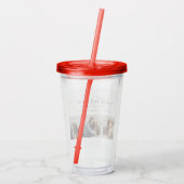 Beste Hond Mam: Gepersonaliseerde Hond Foto Moeder Acryl Drinkbeker (Achterkant)