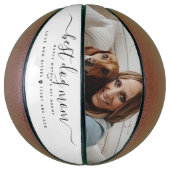 Beste Hond Mam: Gepersonaliseerde Hond Foto Moeder Basketbal (Verticaal)