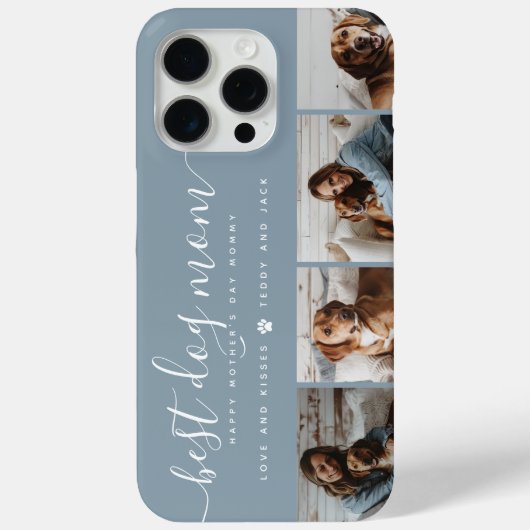 Beste Hond Mam: Gepersonaliseerde Hond Foto Moeder Case-Mate iPhone Case (Achterkant)