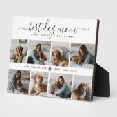 Beste Hond Mam: Gepersonaliseerde Hond Foto Moeder Fotoplaat (Zijkant)