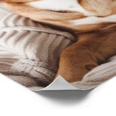 Beste Hond Mam: Gepersonaliseerde Hond Foto Moeder Poster (Hoek)