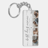 Beste Hond Mam: Gepersonaliseerde Hond Foto Moeder Sleutelhanger (Voorkant Links)