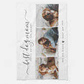 Beste Hond Mam: Gepersonaliseerde Hond Foto Moeder Theedoek (Verticaal)