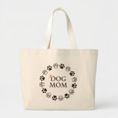 Beste Hond Mam Grote Canvas tas (Voorkant)