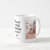 Beste hond Mam ooit - Aangepaste Foto en Tekst Koffiemok (Voorkant rechts)