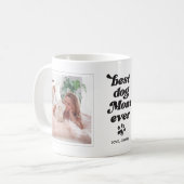 Beste hond Mam ooit - Aangepaste Foto en Tekst Koffiemok (Voorkant links)